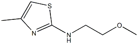 N-(2-methoxyethyl)-4-methyl-1,3-thiazol-2-amine Struktur