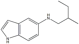 N-(2-methylbutyl)-1H-indol-5-amine Struktur