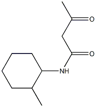 N-(2-methylcyclohexyl)-3-oxobutanamide Struktur