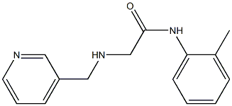 N-(2-methylphenyl)-2-[(pyridin-3-ylmethyl)amino]acetamide Struktur