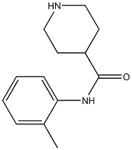 N-(2-methylphenyl)piperidine-4-carboxamide Struktur