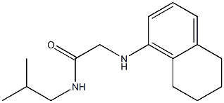 N-(2-methylpropyl)-2-(5,6,7,8-tetrahydronaphthalen-1-ylamino)acetamide Struktur