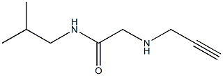 N-(2-methylpropyl)-2-(prop-2-yn-1-ylamino)acetamide Struktur