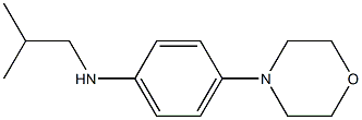 N-(2-methylpropyl)-4-(morpholin-4-yl)aniline Struktur