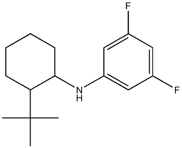 N-(2-tert-butylcyclohexyl)-3,5-difluoroaniline Struktur