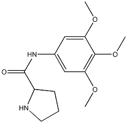 N-(3,4,5-trimethoxyphenyl)pyrrolidine-2-carboxamide Struktur