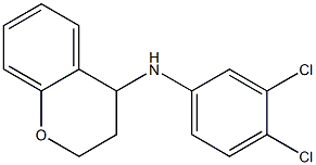 N-(3,4-dichlorophenyl)-3,4-dihydro-2H-1-benzopyran-4-amine Struktur