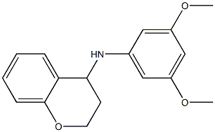 N-(3,5-dimethoxyphenyl)-3,4-dihydro-2H-1-benzopyran-4-amine Struktur