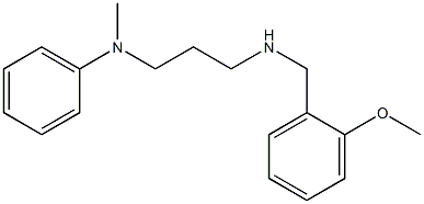 N-(3-{[(2-methoxyphenyl)methyl]amino}propyl)-N-methylaniline Struktur