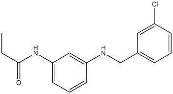 N-(3-{[(3-chlorophenyl)methyl]amino}phenyl)propanamide Struktur