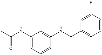 N-(3-{[(3-fluorophenyl)methyl]amino}phenyl)acetamide Struktur