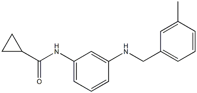 N-(3-{[(3-methylphenyl)methyl]amino}phenyl)cyclopropanecarboxamide Struktur