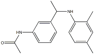 N-(3-{1-[(2,4-dimethylphenyl)amino]ethyl}phenyl)acetamide Struktur