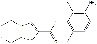 N-(3-amino-2,6-dimethylphenyl)-4,5,6,7-tetrahydro-1-benzothiophene-2-carboxamide Struktur