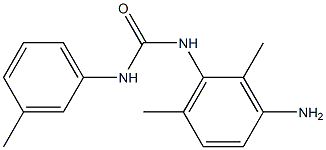 N-(3-amino-2,6-dimethylphenyl)-N'-(3-methylphenyl)urea Struktur