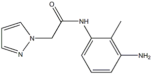 N-(3-amino-2-methylphenyl)-2-(1H-pyrazol-1-yl)acetamide Struktur