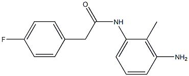 N-(3-amino-2-methylphenyl)-2-(4-fluorophenyl)acetamide Struktur