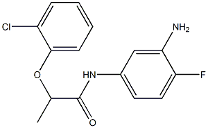 N-(3-amino-4-fluorophenyl)-2-(2-chlorophenoxy)propanamide Struktur