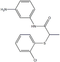 N-(3-aminophenyl)-2-[(2-chlorophenyl)sulfanyl]propanamide Struktur