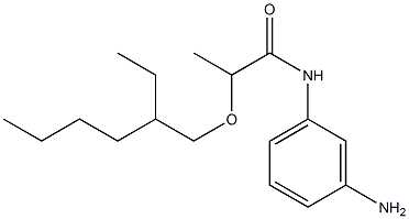 N-(3-aminophenyl)-2-[(2-ethylhexyl)oxy]propanamide Struktur