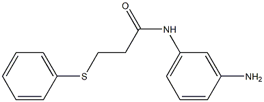 N-(3-aminophenyl)-3-(phenylsulfanyl)propanamide Struktur