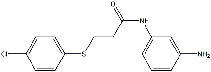 N-(3-aminophenyl)-3-[(4-chlorophenyl)sulfanyl]propanamide Struktur