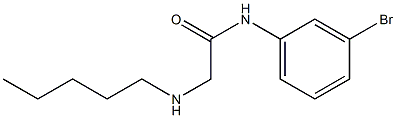 N-(3-bromophenyl)-2-(pentylamino)acetamide Struktur