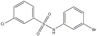 N-(3-bromophenyl)-3-chlorobenzene-1-sulfonamide Struktur