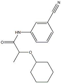 N-(3-cyanophenyl)-2-(cyclohexyloxy)propanamide Struktur