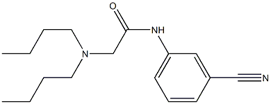 N-(3-cyanophenyl)-2-(dibutylamino)acetamide Struktur