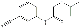 N-(3-cyanophenyl)-2-(propan-2-yloxy)acetamide Struktur