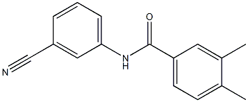 N-(3-cyanophenyl)-3,4-dimethylbenzamide Struktur