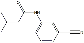 N-(3-cyanophenyl)-3-methylbutanamide Struktur