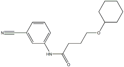 N-(3-cyanophenyl)-4-(cyclohexyloxy)butanamide Struktur