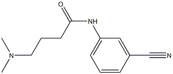 N-(3-cyanophenyl)-4-(dimethylamino)butanamide Struktur