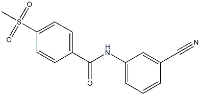 N-(3-cyanophenyl)-4-methanesulfonylbenzamide Struktur