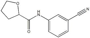 N-(3-cyanophenyl)tetrahydrofuran-2-carboxamide Struktur