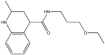 N-(3-ethoxypropyl)-2-methyl-1,2,3,4-tetrahydroquinoline-4-carboxamide Struktur