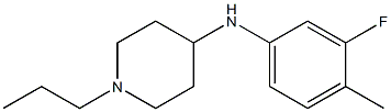 N-(3-fluoro-4-methylphenyl)-1-propylpiperidin-4-amine Struktur