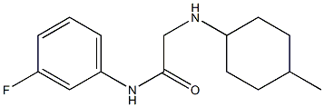 N-(3-fluorophenyl)-2-[(4-methylcyclohexyl)amino]acetamide Struktur