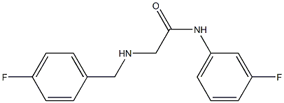 N-(3-fluorophenyl)-2-{[(4-fluorophenyl)methyl]amino}acetamide Struktur