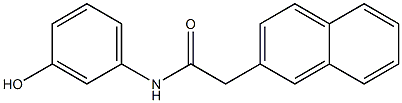 N-(3-hydroxyphenyl)-2-(naphthalen-2-yl)acetamide Struktur