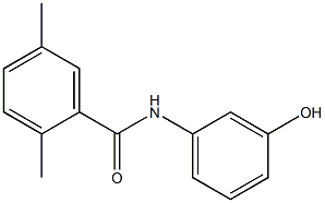 N-(3-hydroxyphenyl)-2,5-dimethylbenzamide Struktur