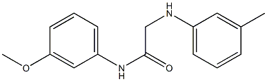 N-(3-methoxyphenyl)-2-[(3-methylphenyl)amino]acetamide Struktur