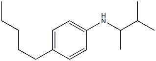 N-(3-methylbutan-2-yl)-4-pentylaniline Struktur