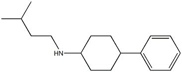 N-(3-methylbutyl)-4-phenylcyclohexan-1-amine Struktur