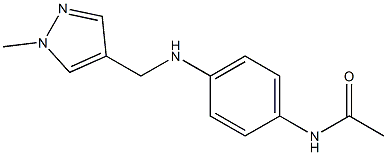 N-(4-{[(1-methyl-1H-pyrazol-4-yl)methyl]amino}phenyl)acetamide Struktur