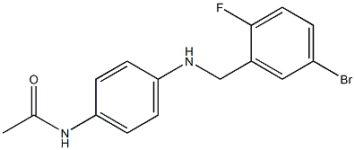 N-(4-{[(5-bromo-2-fluorophenyl)methyl]amino}phenyl)acetamide Struktur