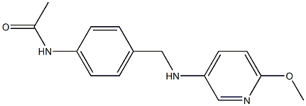 N-(4-{[(6-methoxypyridin-3-yl)amino]methyl}phenyl)acetamide Struktur