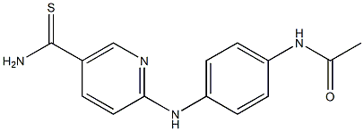 N-(4-{[5-(aminocarbonothioyl)pyridin-2-yl]amino}phenyl)acetamide Struktur